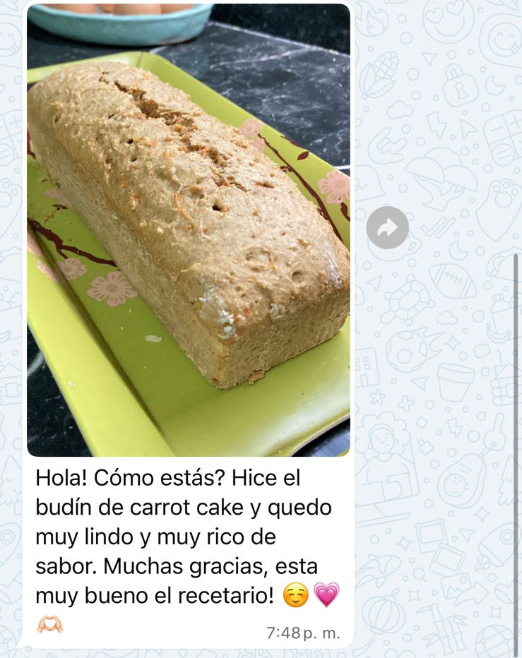 Mensaje de clienta de Budiné