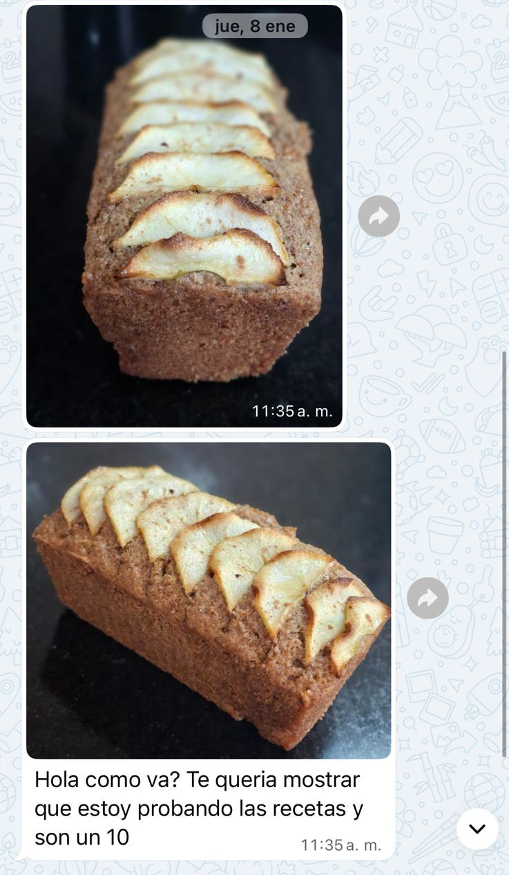 Mensaje de clienta de Budiné
